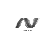 ASP.NET Razor Pages web framework black and white logo