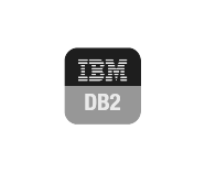DB2 database black and white logo
