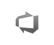 DevOps automation and collaboration black and white logo