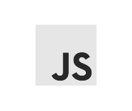 JavaScript programming language black and white logo