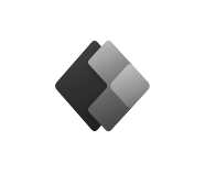 logo-PowerApp_B&W Microsoft PowerApps black and white logo