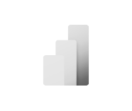 Microsoft Power BI business analytics black and white logo