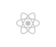 React JavaScript library black and white logo