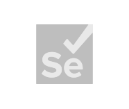 Selenium web automation testing framework black and white logo