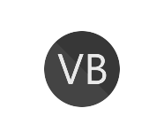 VB.NET programming framework black and white logo