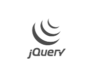 jQuery JavaScript library black and white logo